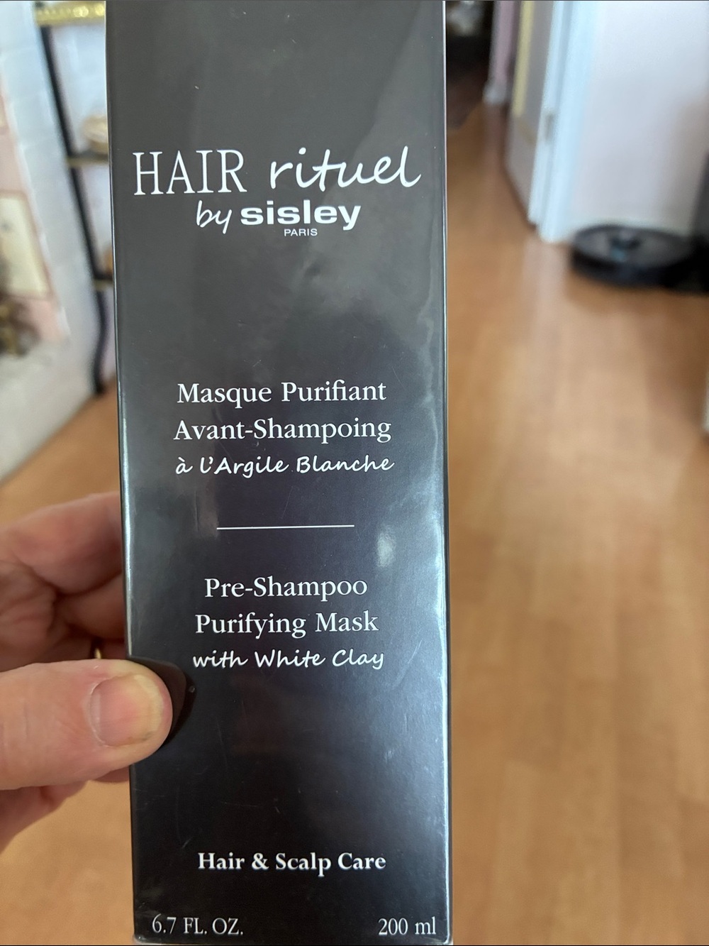 Sisley Hair Rituel Pre-Shampoo Purifying Mask with white clay NIB